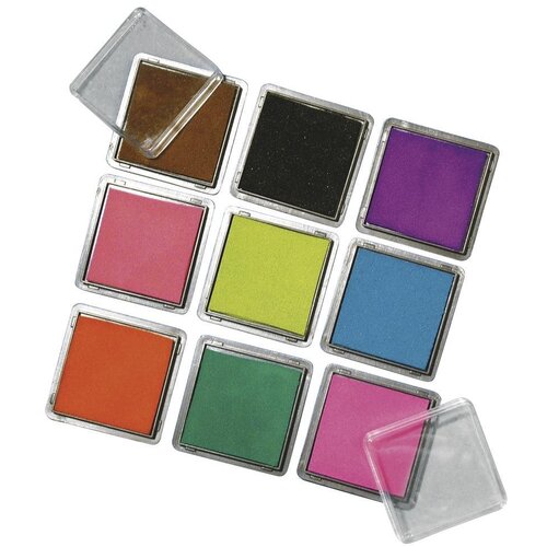 RAYHER Blazinica za žige - set, mešane barve, 3,5x3,5 cm, Set 9 bar, (22005856) Cene