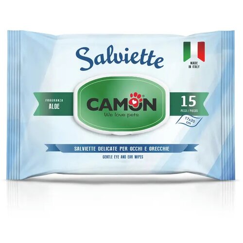 Camon čistilni robčki za oči in uhlje, aloe vera - 15 kos Cene