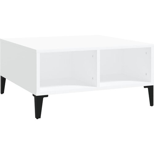 Maison Chic Klubska mizica - kavna mizica - Nizka mizica bela 60x60x30 cm iverna plošča, (21754869) Cene