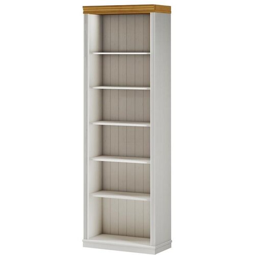 St&amp;oslash;raa Bel regal iz masivnega bora 74x223x37 cm Anita &amp;ndash; Slike