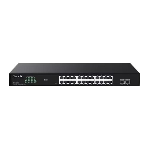 Tenda svič 10/100/1000 24-port TEG2226F+ 2SFP cloud managed Slike