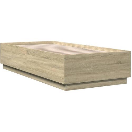 vidaXL Okvir za krevet boja hrasta 90x200 cm konstruirano drvo Cene