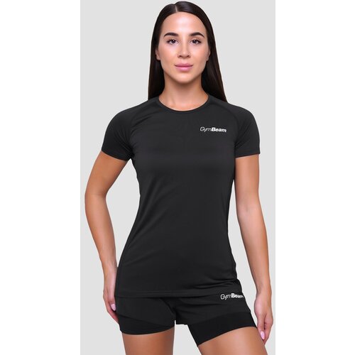GymBeam ženska majica za trčanje pulse black Slike