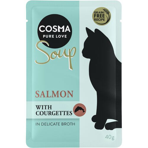  Varčno pakiranje Cosma Soup 24 x 40 g  - Losos z bučkami Cijene