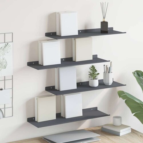  Polica na zidu s policom Zidne 4 pcs Antracit 60 x 18 x 2 5 cm - Antracit 60 x 18 cm 4 Cijene