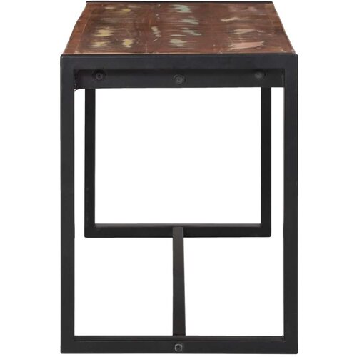 Klupa Vi&amp;scaron;ebojna Masivno obnovljeno drvo 100 x 35 x 45 cm Slike