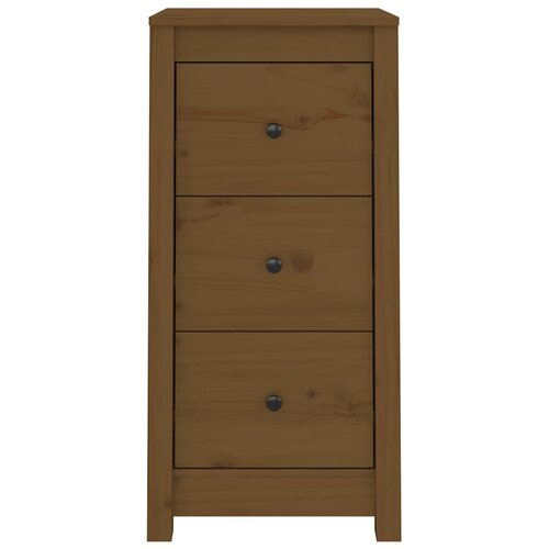 Komode 2 kom boja meda 40x35x80 cm od masivne borovine Smeđa Slike