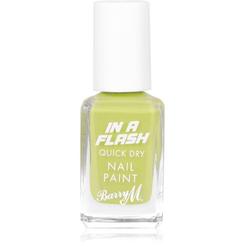Barry M IN A FLASH hitro su&amp;scaron;eči lak za nohte odtenek Lightspeed Lime 10 ml Slike