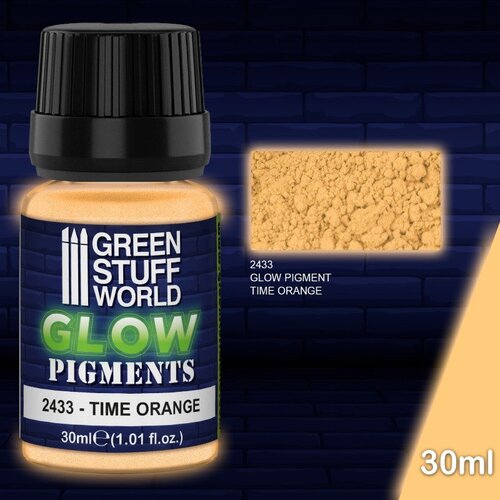Green Stuff World Glow in the Dark Pigment Orange 30ml | Svetleći pigment narandžasti 30ml Slike