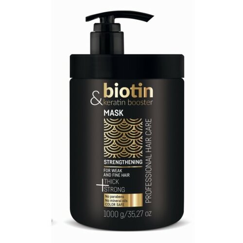 Chantal maska za jačanje kose sa keratinom i biotinom biotin &keratin booster 1000ml Slike