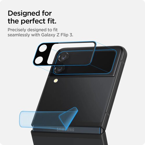 Spigen Optik.TR steklo za kamero (2 kosa) - Samsung Galaxy Z Flip 3 5G Slike