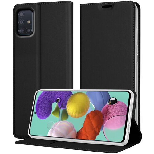  case, združljiv s samsungom v elegantnem črnem - zaščitnem pokrovu z magnetnim zapiranjem, stoječo funkcijo in režo za kartico, (20694502) Cene