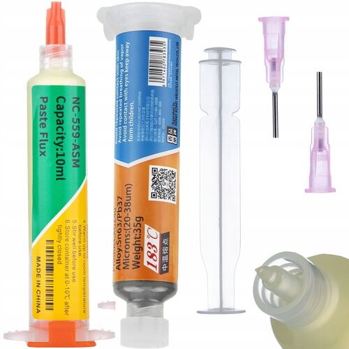 Rosfix SET TOPILNI FLUX NC-559-ASM + SPAJKALNA PASTA XG-Z40 35 G &ndash; NATANČNA APLIKACIJA | SN63/PB37, 183&deg;C, (5000075832) Cene