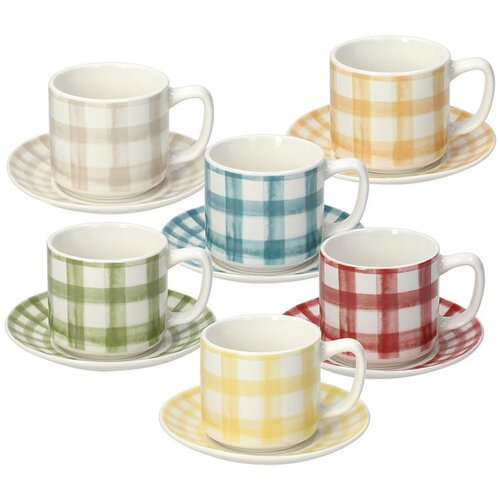 Tognana Set skodelica za kavo s podstavkom Ivy Caledonia 100ml / 6 kos / porcelan, (5000199526) Slike