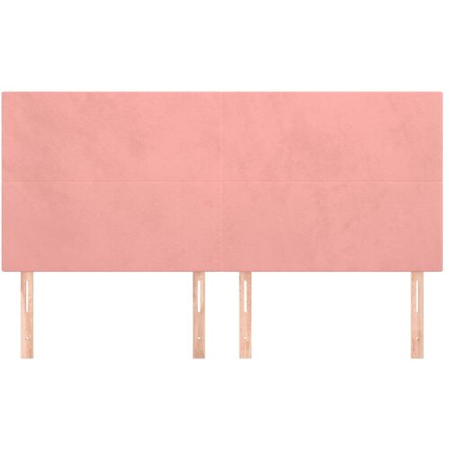  Uzglavlje roze 200x5x118/128 cm bar&amp;scaron;unasto Slike