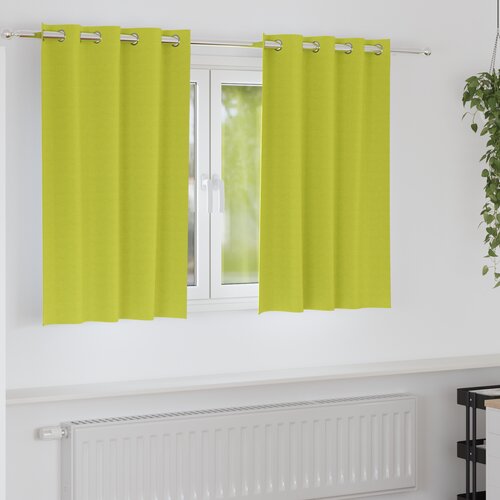 vidaXL Zavjese 2 pcs Jabukova zelena 140 x 140 cm Poliester Cene