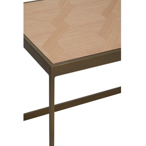 Premier Housewares Rjava/v naravni barvi klubska mizica z mizno plo&amp;scaron;čo v hrastovem dekorju 40x120 cm Grenoble &amp;ndash; Slike