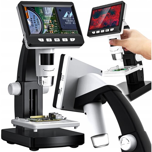 Digitalni LCD mikroskop LED 1000X zoom USB Slike