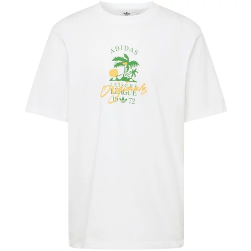 Adidas Majica 'Leisure League' zelena / narančasta / bijela