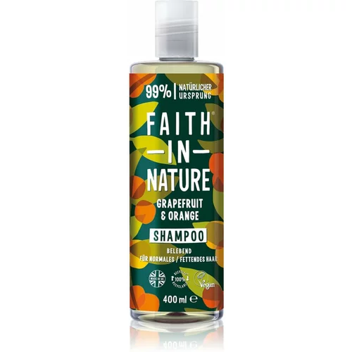 FAITH IN NATURE Grapefruit & Orange prirodni šampon za normalnu i masnu kosu 400 ml
