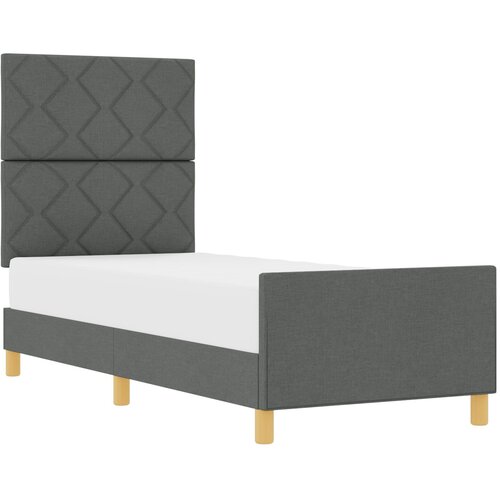 VidaXL Postelja Temno Siva 80x200 cm Tkanina, (22049671) Slike