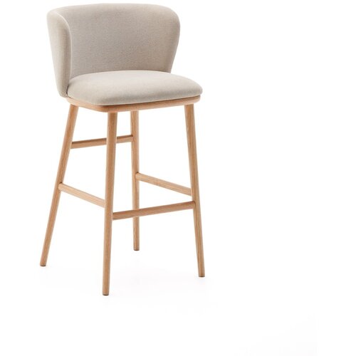 Kave Home Bež barski stol (višina sedeža 75,5 cm) Ciselia – Cene