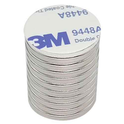 INF 10 paketov super močnih neodimovih magnetov s samolepilno podlago silver 20 x 2 mm, (21278312) Slike