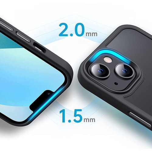TECH-PROTECT MAGMAT MAGSAFE MASKA ZA IPHONE 14 PLUS MAT CRNA Slike
