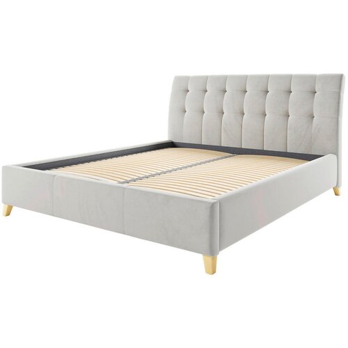 Hom`in OBLAZINJENA POSTELJA 180 cm x 200 cm , tekstil bež, ekru Slike