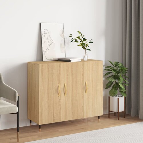 vidaXL Komoda boja hrasta sonome 90x34x80 cm od konstruiranog drva Cene
