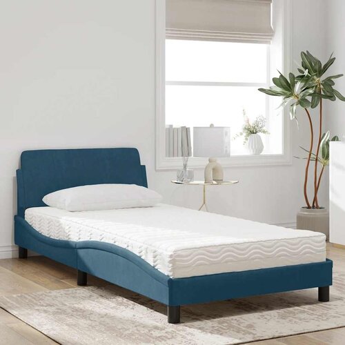  Krevet s madracem Dover plavi 100 x 200 cm bar&scaron;unasti Cijene