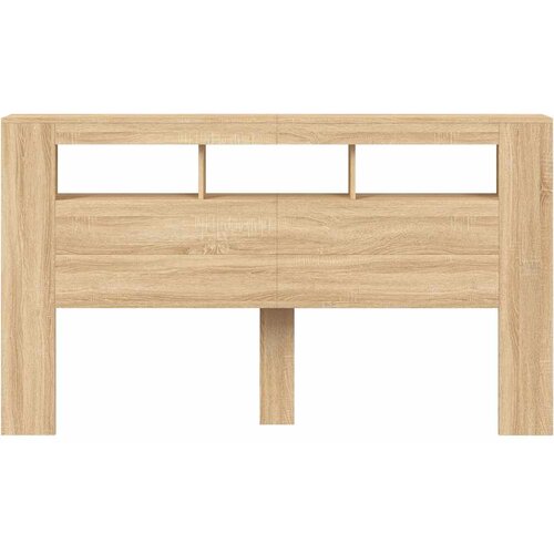  LED uzglavlje boja hrasta sonome 180x18,5x103,5 cm Slike