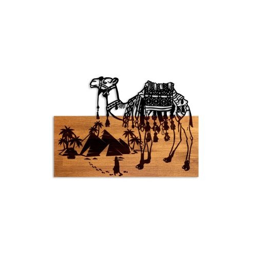 Wallxpert Zidna dekoracija Yok Deve, 58 x 40 x 3 cm, Smeđa Slike