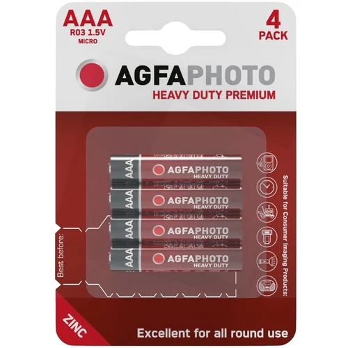 Agfa Zinc baterije, AAA, 1.5 V, blister 4 kom. – AAA B4