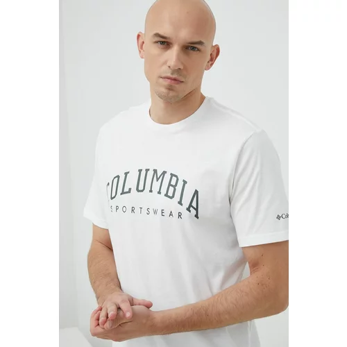 Columbia Pamučna majica boja: bijela, s uzorkom
