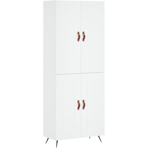 Maison Chic Visoka omara - Komoda - Predalnik bela 69,5x34x180 cm inženirski les, (21722670) Slike
