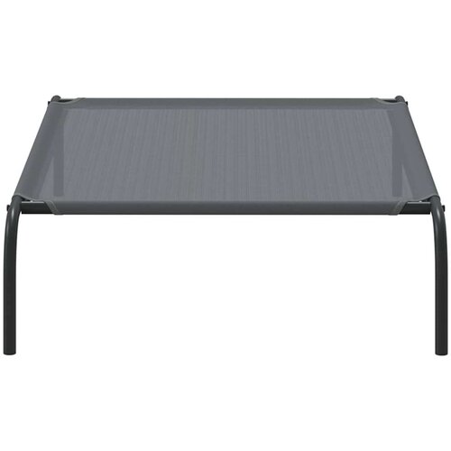 VidaXL Povi&amp;scaron;eni krevet za pse sivi 110x65x20 cm tekstil i čelik Slike
