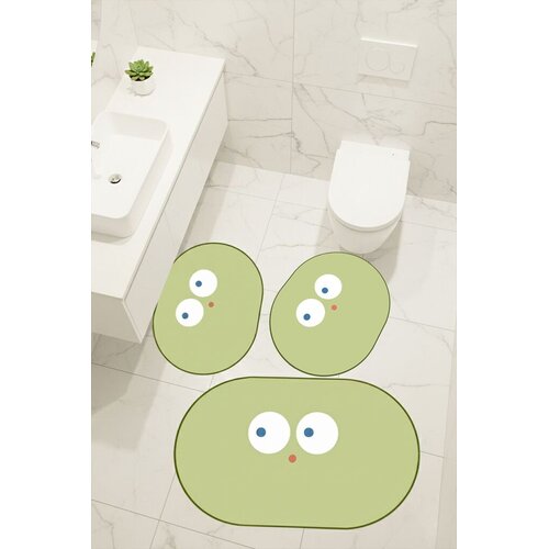 Lessentiel Maison set prostirki za kupatilo, 3 komada, zeleni Slike