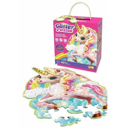  Puzzle unicorn glitter 45 pcs 88949z ( 91/71779 ) Cene