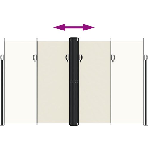  Bočna tenda na uvlačenje krem 200x1000 cm Slike