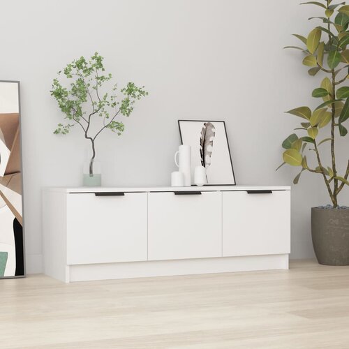 Furnova TV omarica bela 102x35x36,5 cm inženirski les, (21924475) Cene