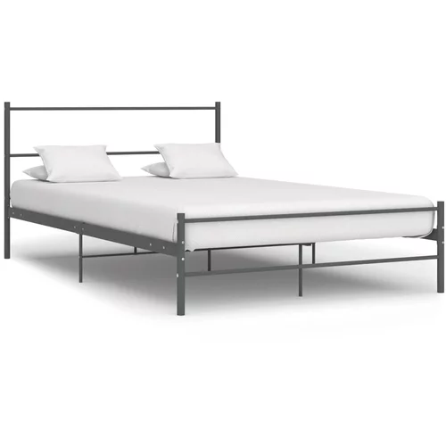  za krevet sivi metalni 160 x 200 cm
