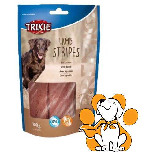 Trixie dog Premio Lamb Stripes 100g, Poslastice Za Pse Fileti Jagnjetine Cene