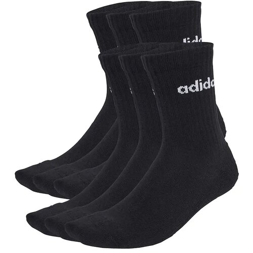 Adidas Čarape C Lin Crew 6P, 6 Pari, Crne Cene