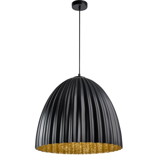 Luster na sajli TELMA 1xE27/60W/230V, prečnik 70 cm, crna/zlatna Cene