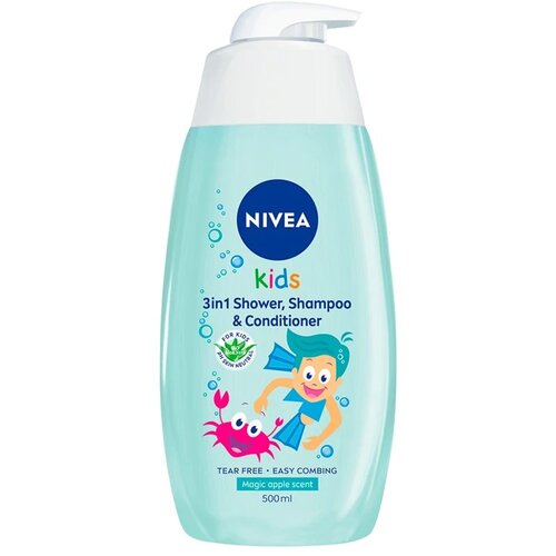 Nivea Dečiji &amp;scaron;ampon i kupka 2u1 Magic Apple 84588, 500ml Slike