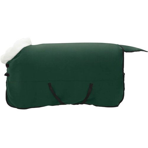 vidaXL Konjski pla&scaron;č Polna temno zelena 125 cm Polarna flanela, (5000288892) Cene