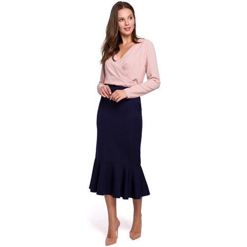 Makover Ženska suknja K025 crna pink Cene