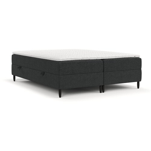 Maison de R&amp;ecirc;ve Temno siva boxspring postelja s prostorom za shranjevanje 160x200 cm Malte &amp;ndash; Slike