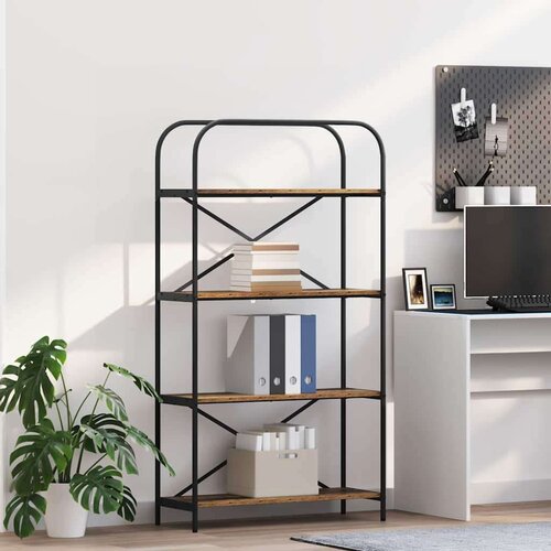 vidaXL Polica Staro drvo 80 x 30 x 146 cm Konstruirano drvo Cijene